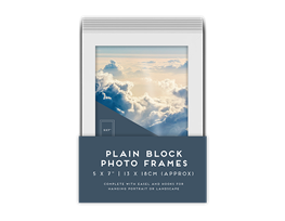 White Photo Frame 5 x 7" 1pk PDQ