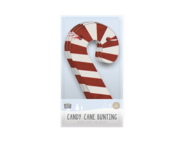 Wooden Candy Cane Bunting 1.5m