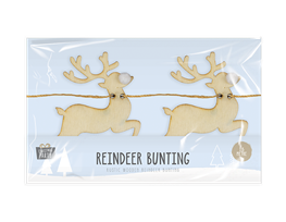 Wooden Reindeer Bunting 1.5m