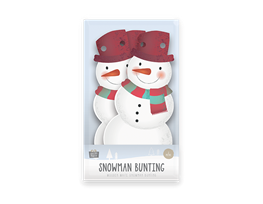 Wooden Snowman Bunting 2m