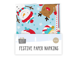 Christmas 3 Ply Napkins - 20 Pack (With PDQ)