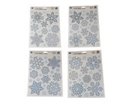 Glitter Snowflake Window Stickers