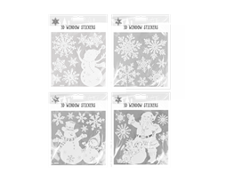 3D Christmas Window Stickers