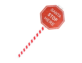 Santa Stop Here Sign