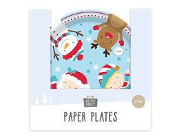 Christmas Paper Plates - 12 Pack (With PDQ)