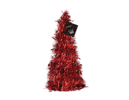 Red Tinsel Tree 31cm