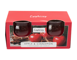 Apple & Cinnamon Bakery Jar Candles - 2 Pack