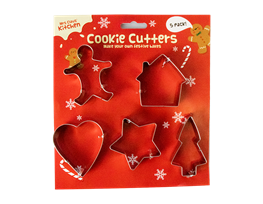 Xmas Cookie Cutters 5 Pack