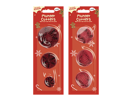 Xmas Plunger Cutters 3 Pack