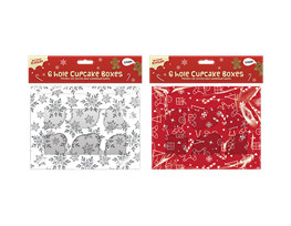 Xmas Cupcake Boxes 2 Pack