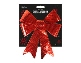 Red Extra Large Foil Bow 57cm x 48cm x 9cm