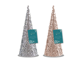 Glitter/Pearl Christmas Tree Ornament 25cm