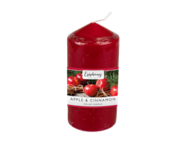 Apple & Cinnamon Pillar Candle 230g