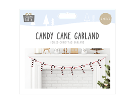 Foiled Candy Cane Garland 2m