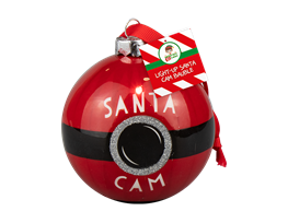 Light-Up Santa Cam Bauble