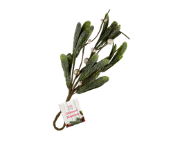 Glittered Mistletoe Hanging Decoration 23.5cm x 10cm