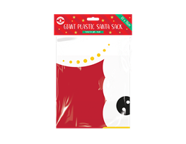 Giant Plastic Santa Sack 60cm x 76cm