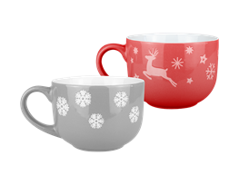 Christmas Ceramic Soup Mug