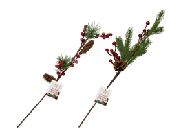 Artificial Berry / Pine Cone Branch 55cm