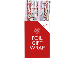 Xmas Foil Roll Wrap 2m Cute PDQ