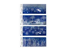 Xmas Glitter Window Decoration Stickers